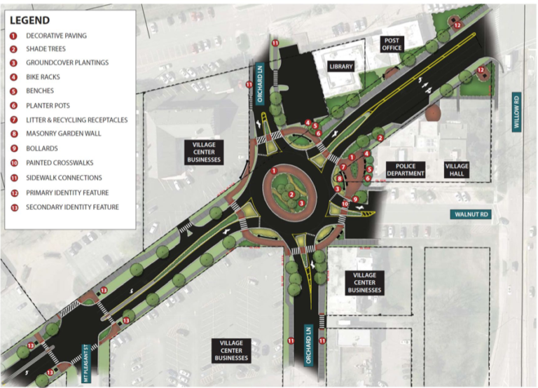 'Pedestrian island' highlights Northfield's plans to improve safety